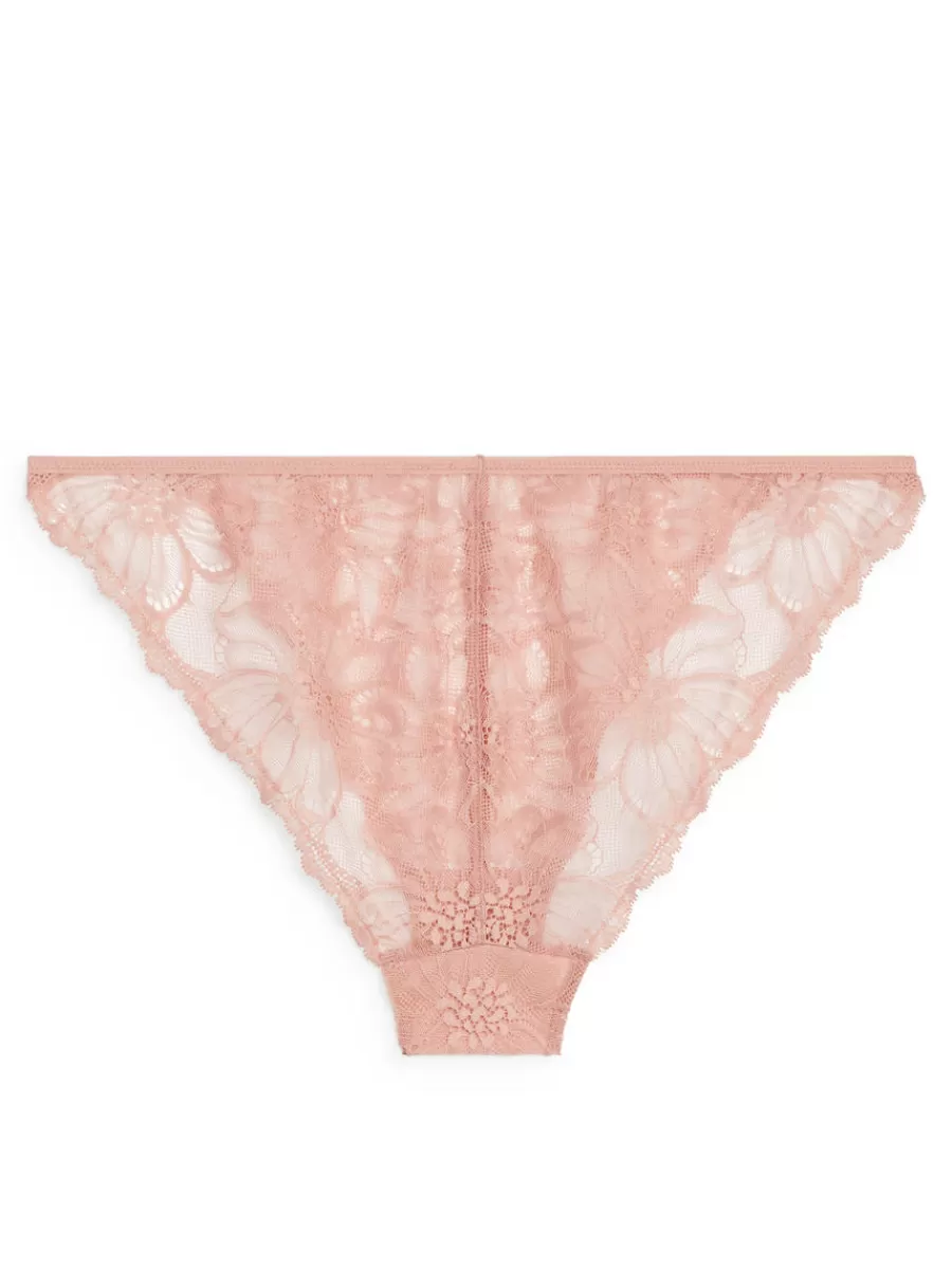 Outlet ARKET Lace Tanga Pink