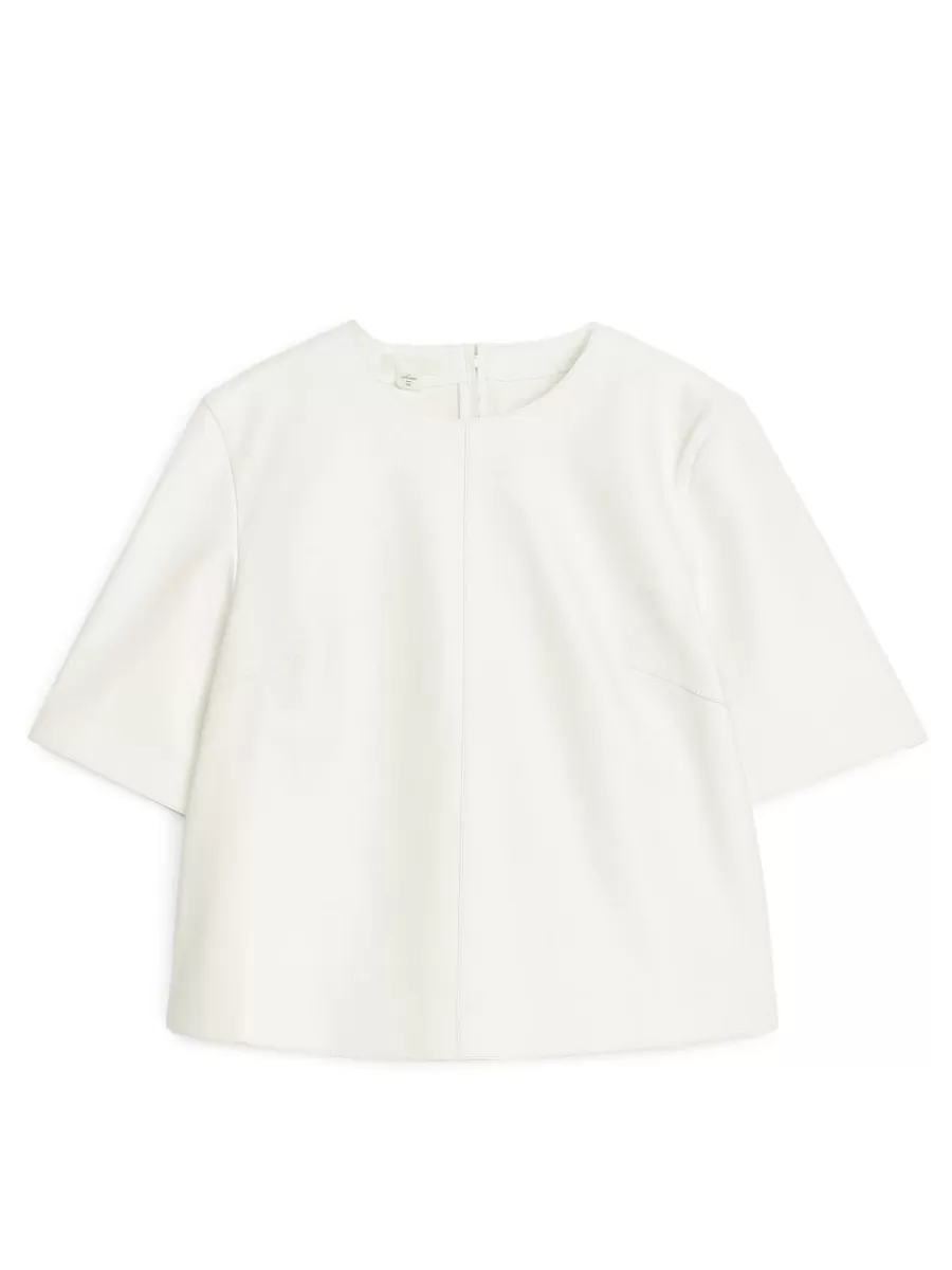 Clearance ARKET Leather Top Off White