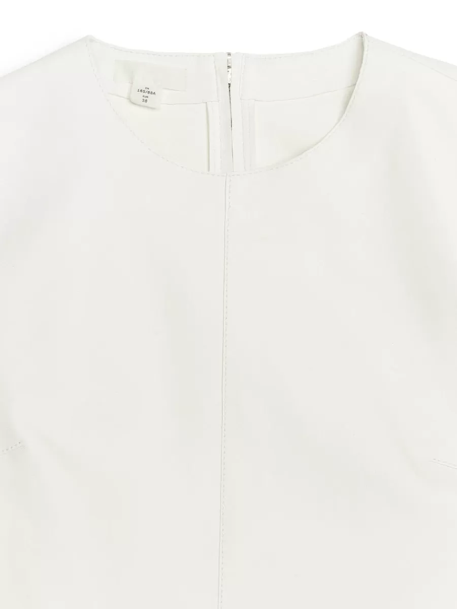 Clearance ARKET Leather Top Off White