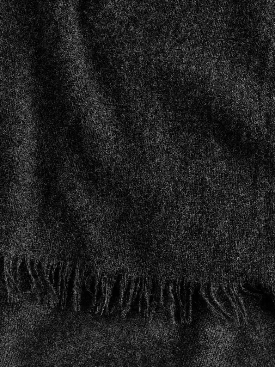 Cheap ARKET Light Wool Scarf Dark Grey