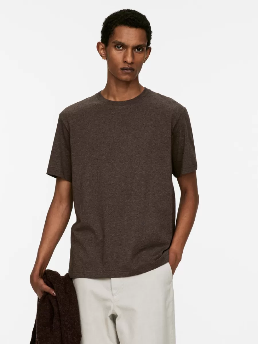 Sale ARKET Lightweight T-Shirt Brown