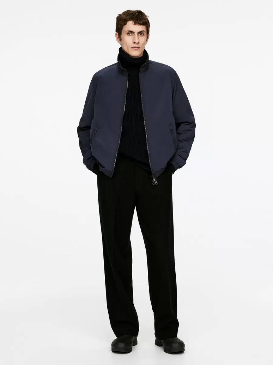 Cheap ARKET Lightweight Windbreaker Dark Blue