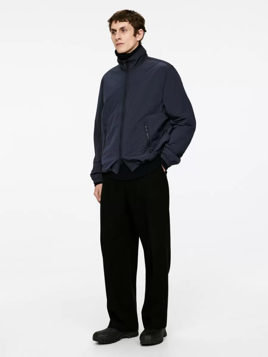 Cheap ARKET Lightweight Windbreaker Dark Blue