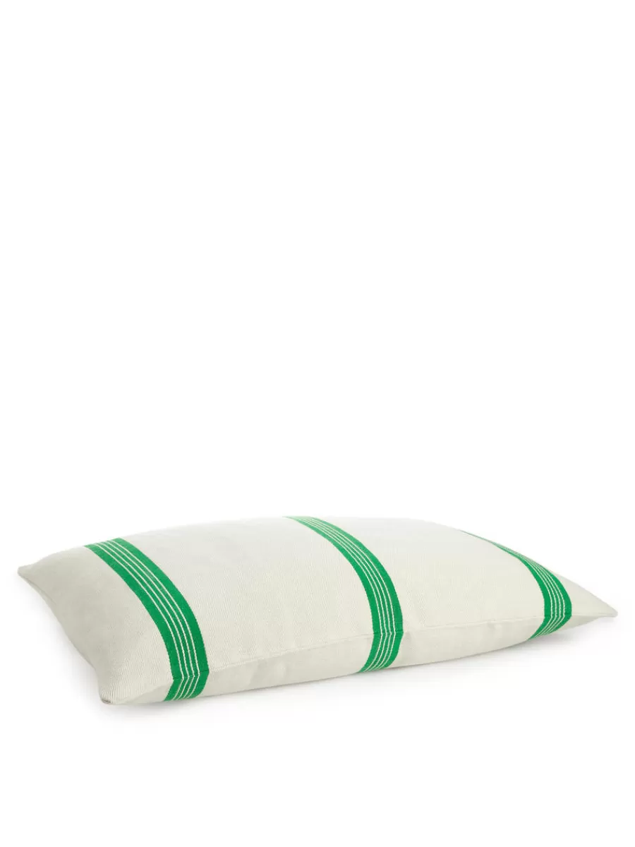 Cheap ARKET Linen Blend Cushion Cover 50 X 90 Cm Off White/Green