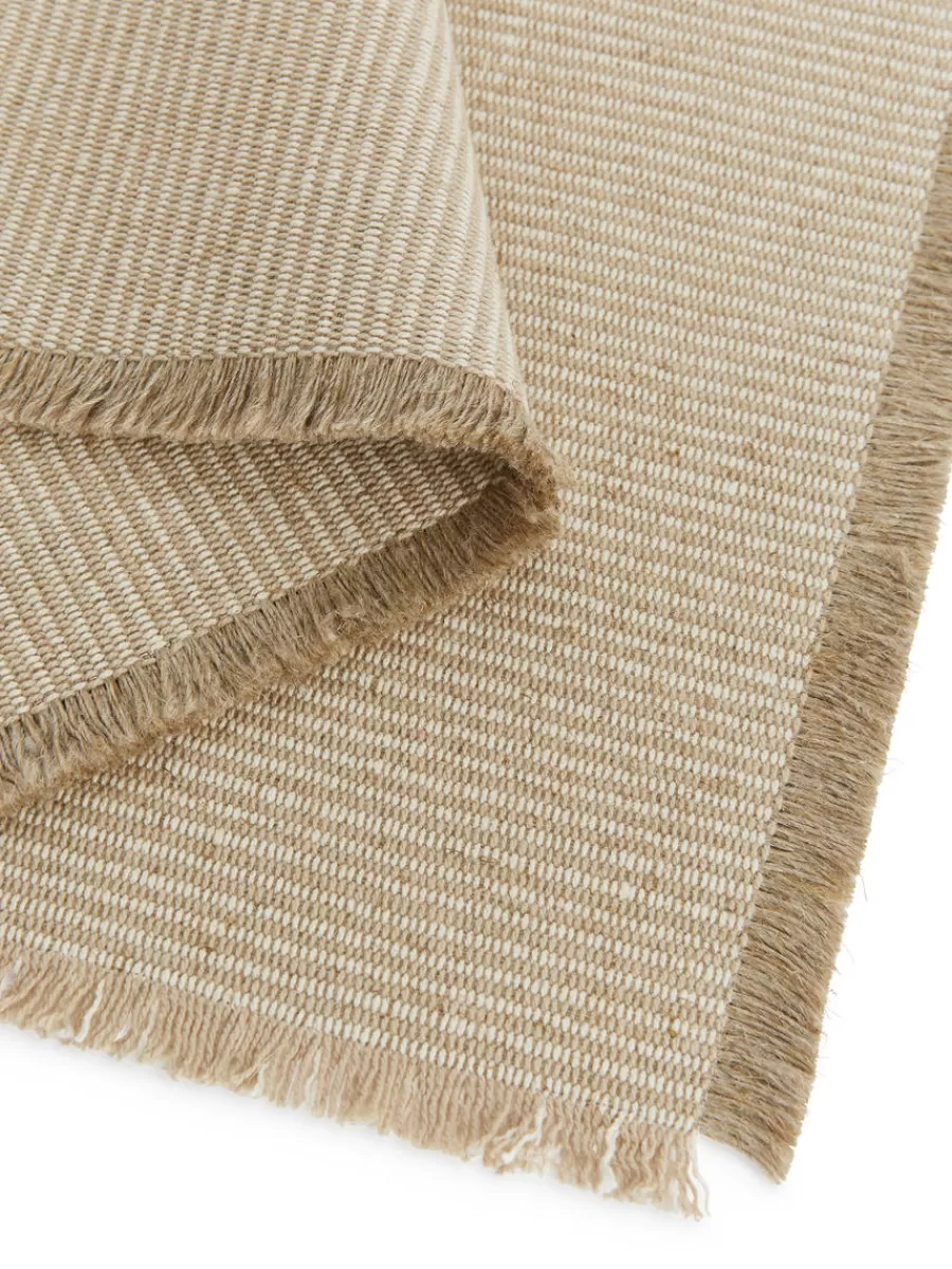Clearance ARKET Linen Blend Placemat Set Of 2 Beige