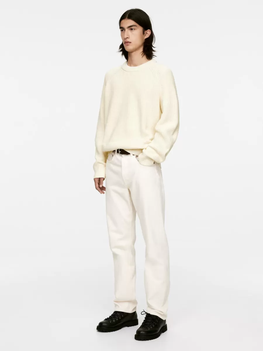 Best Sale ARKET Linen Cotton Jumper Off White