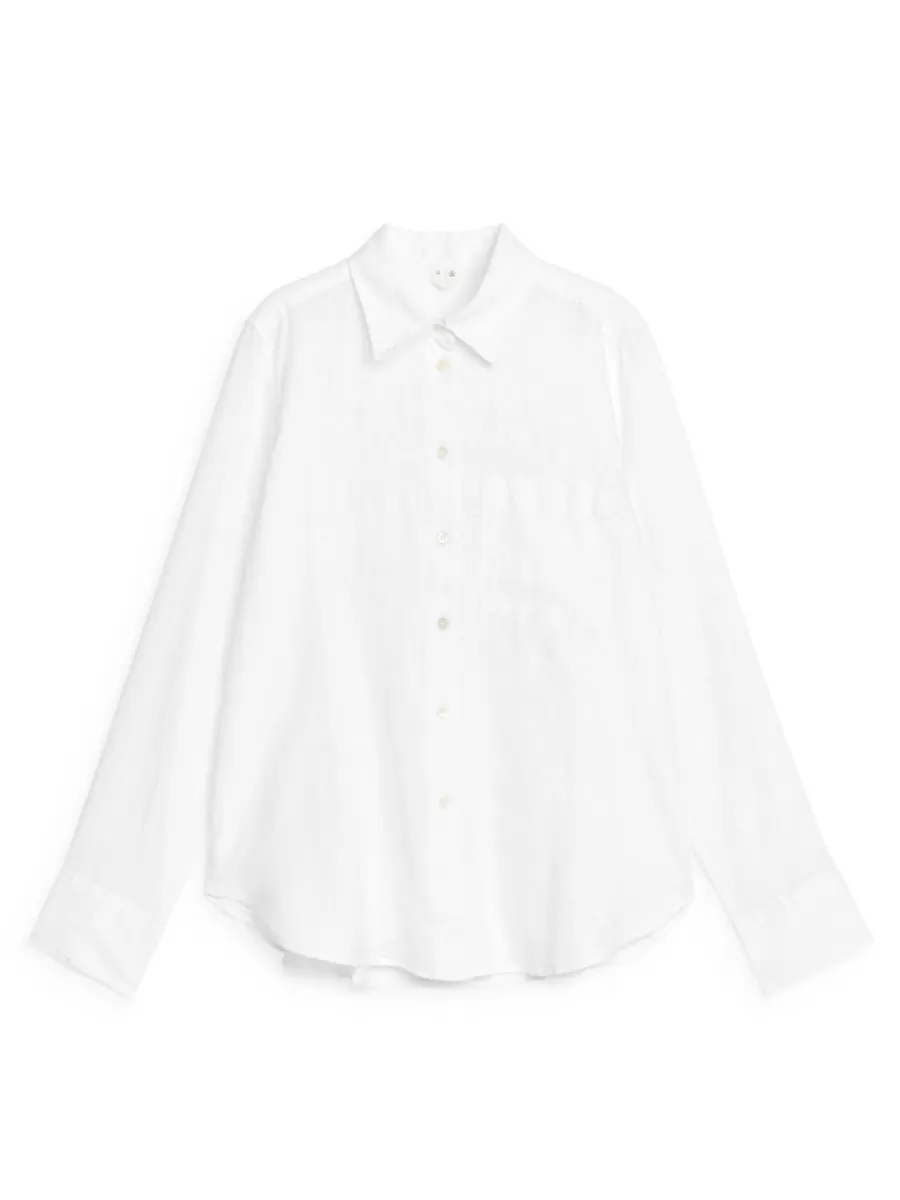 New ARKET Linen Shirt White