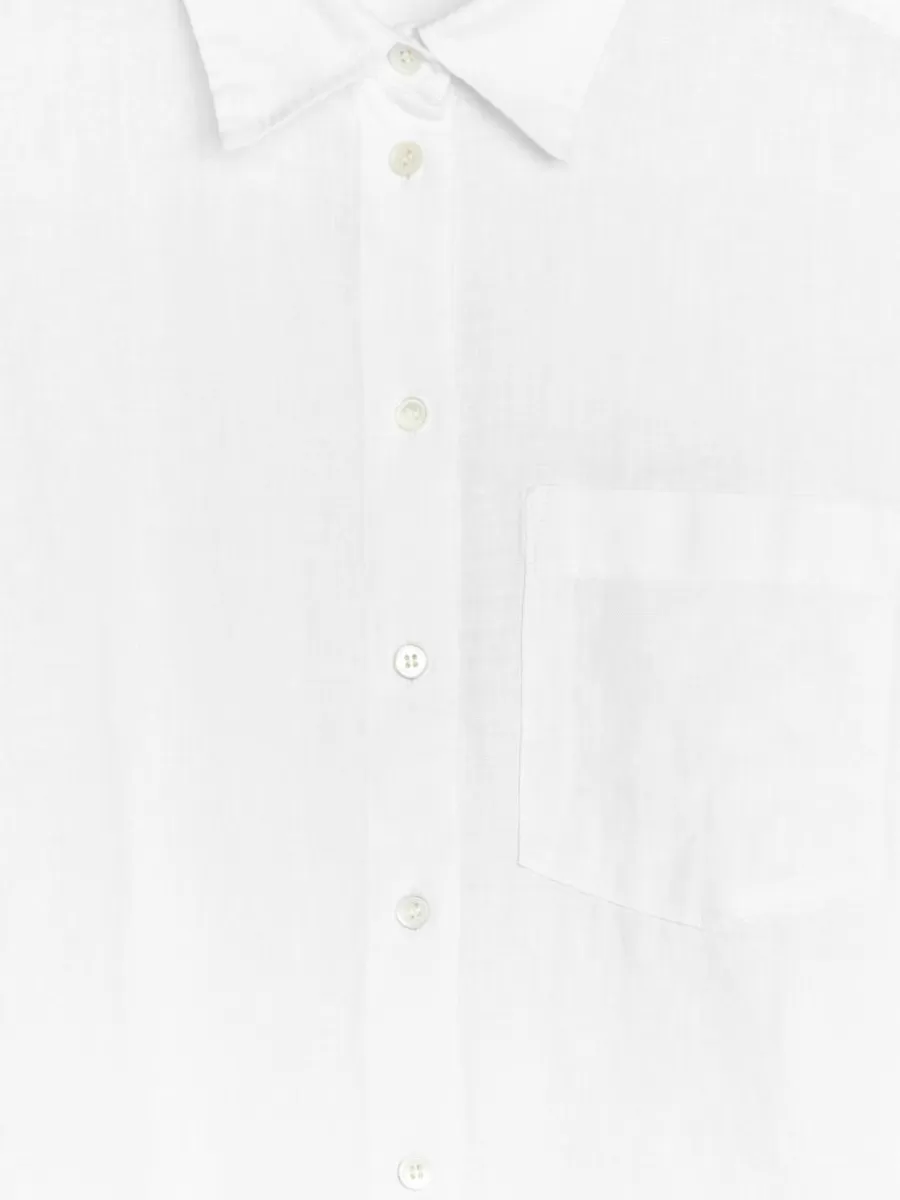 New ARKET Linen Shirt White
