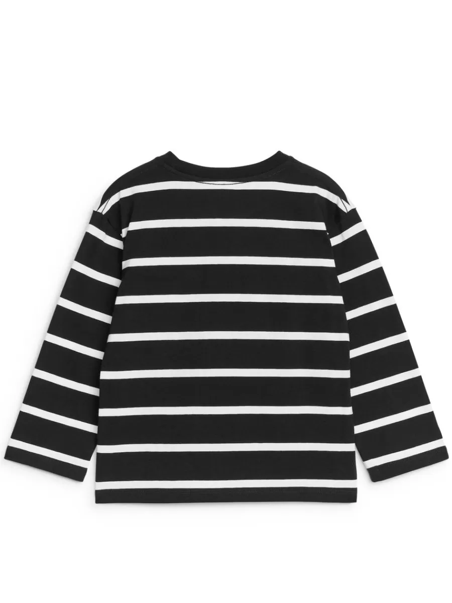 Cheap ARKET Long Sleeve T-Shirt Black/White