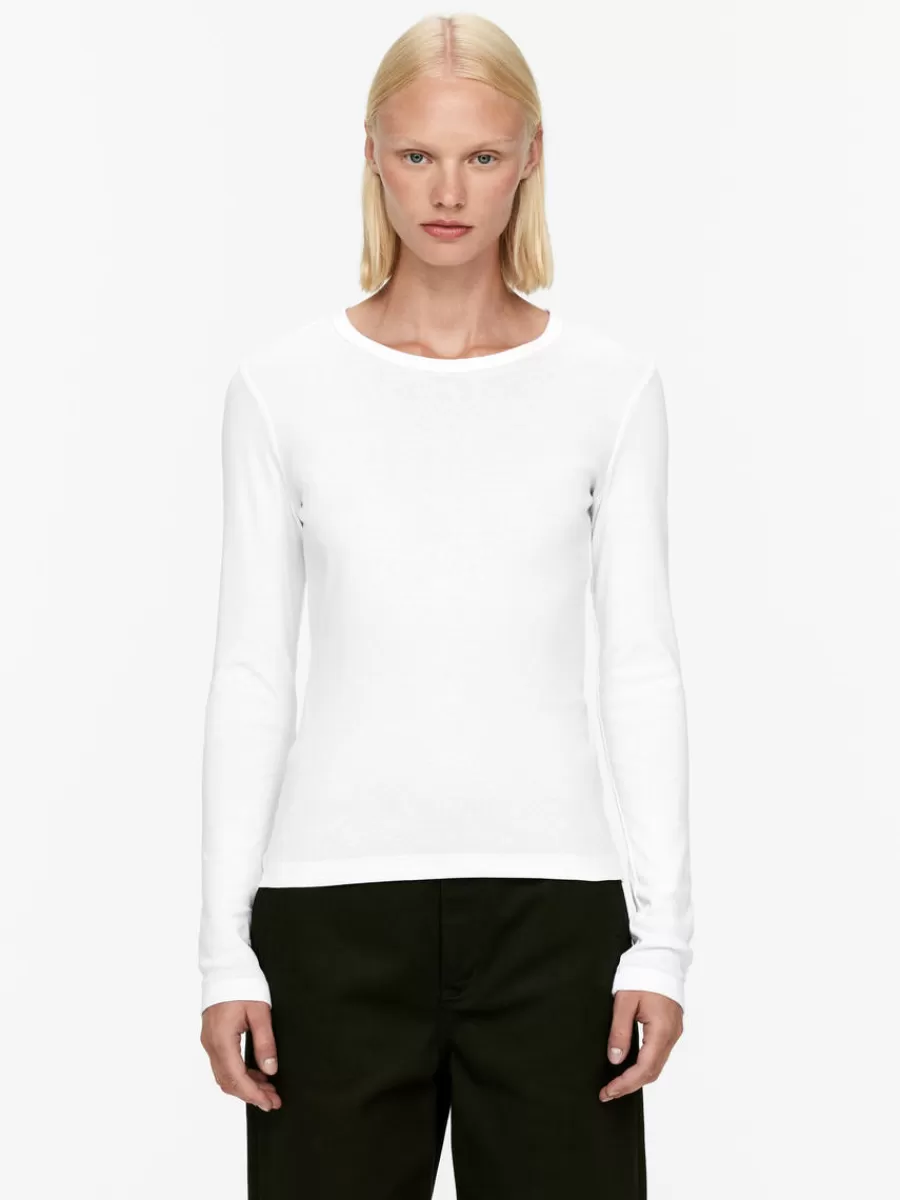 Shop ARKET Long-Sleeve T-Shirt White