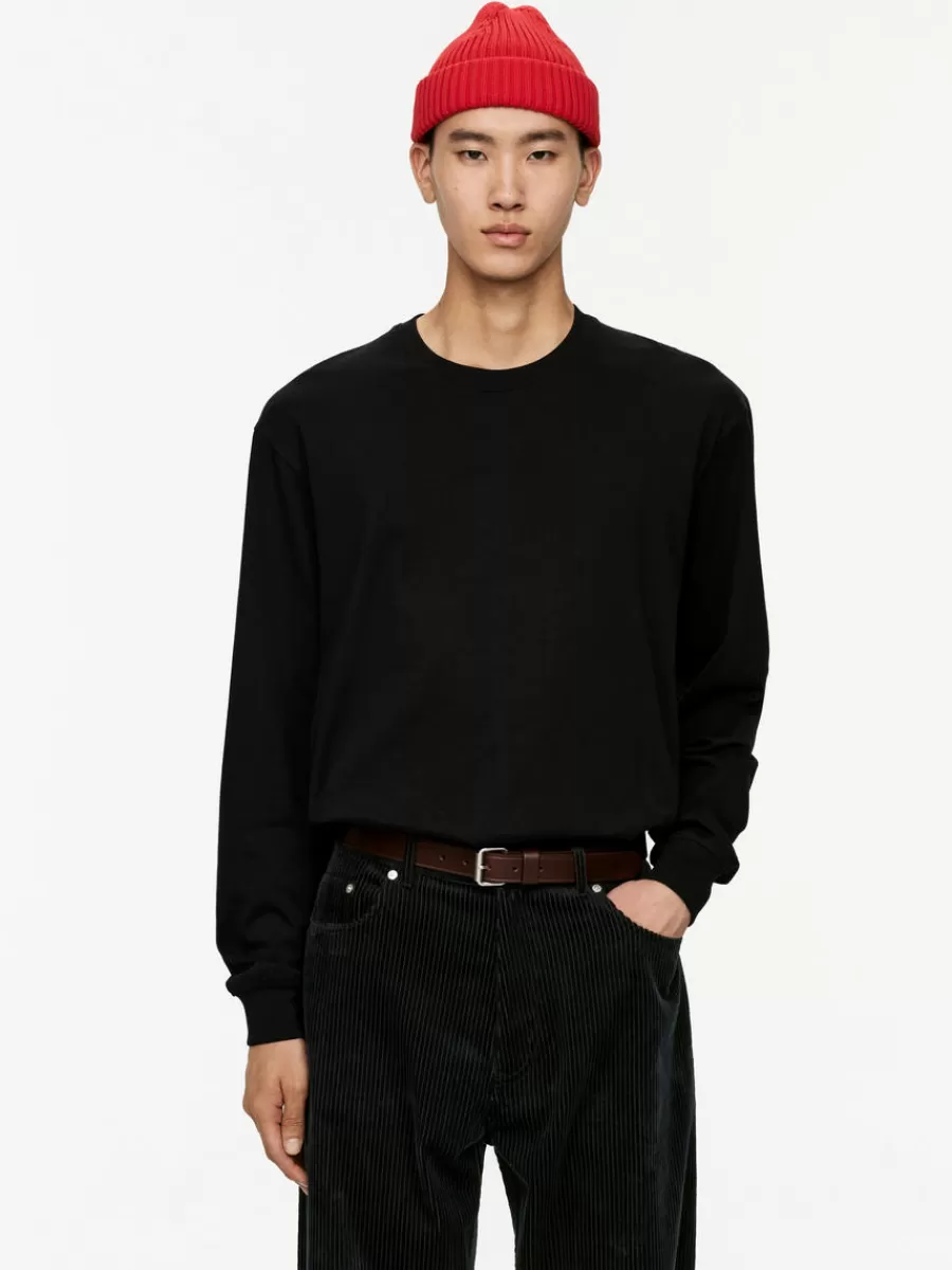 Shop ARKET Long-Sleeve T-Shirt Black
