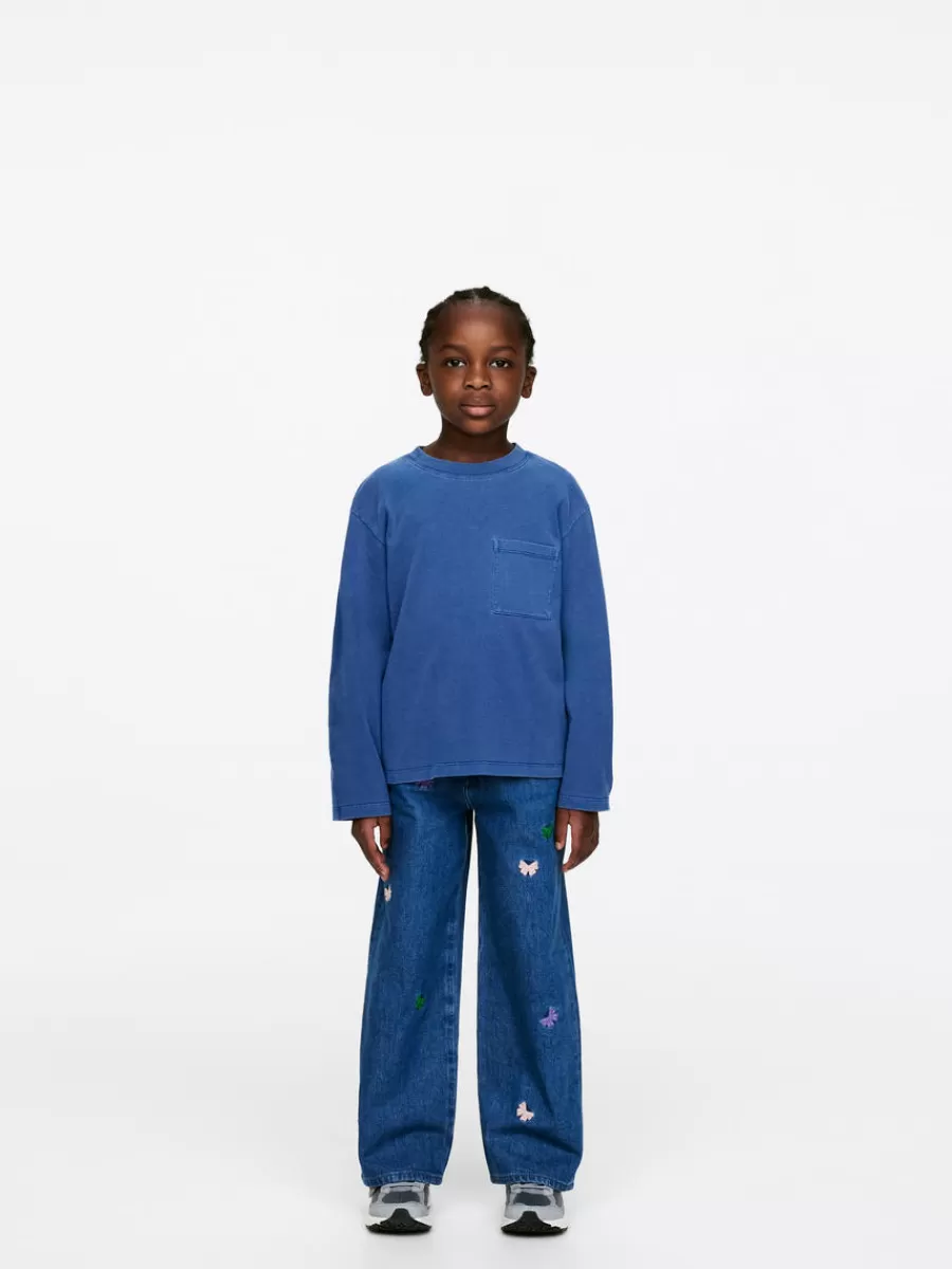 New ARKET Long-Sleeve T-Shirt Bright Blue