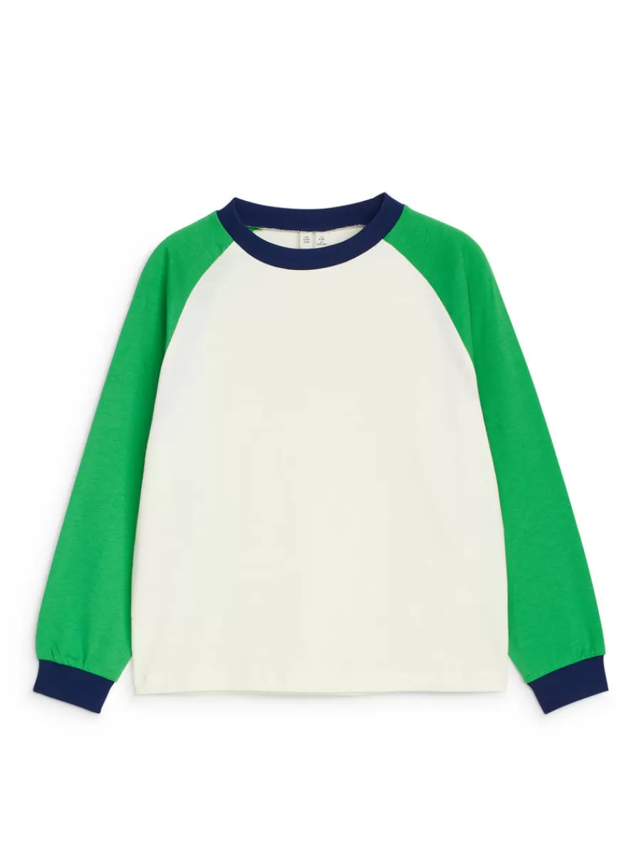 Cheap ARKET Long-Sleeve T-Shirt White/Green