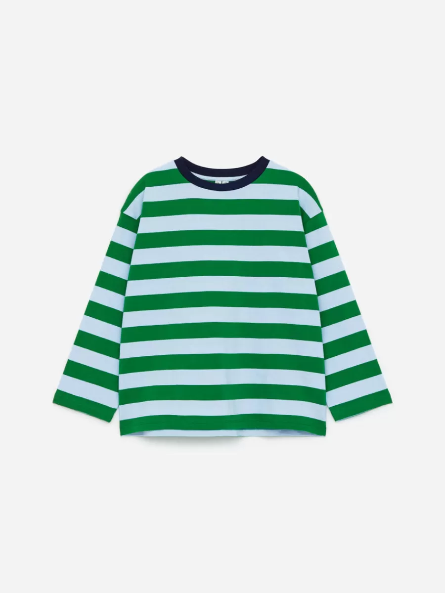 New ARKET Long-Sleeve T-Shirt Blue/Green