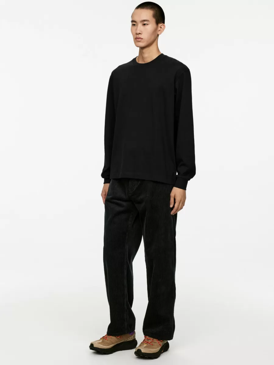 Shop ARKET Long-Sleeve T-Shirt Black
