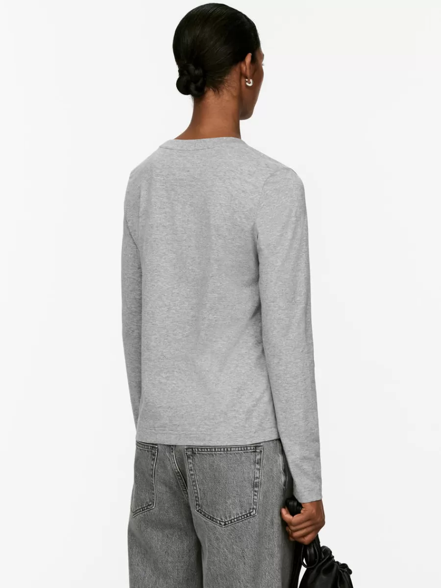 Hot ARKET Long-Sleeve T-Shirt Grey
