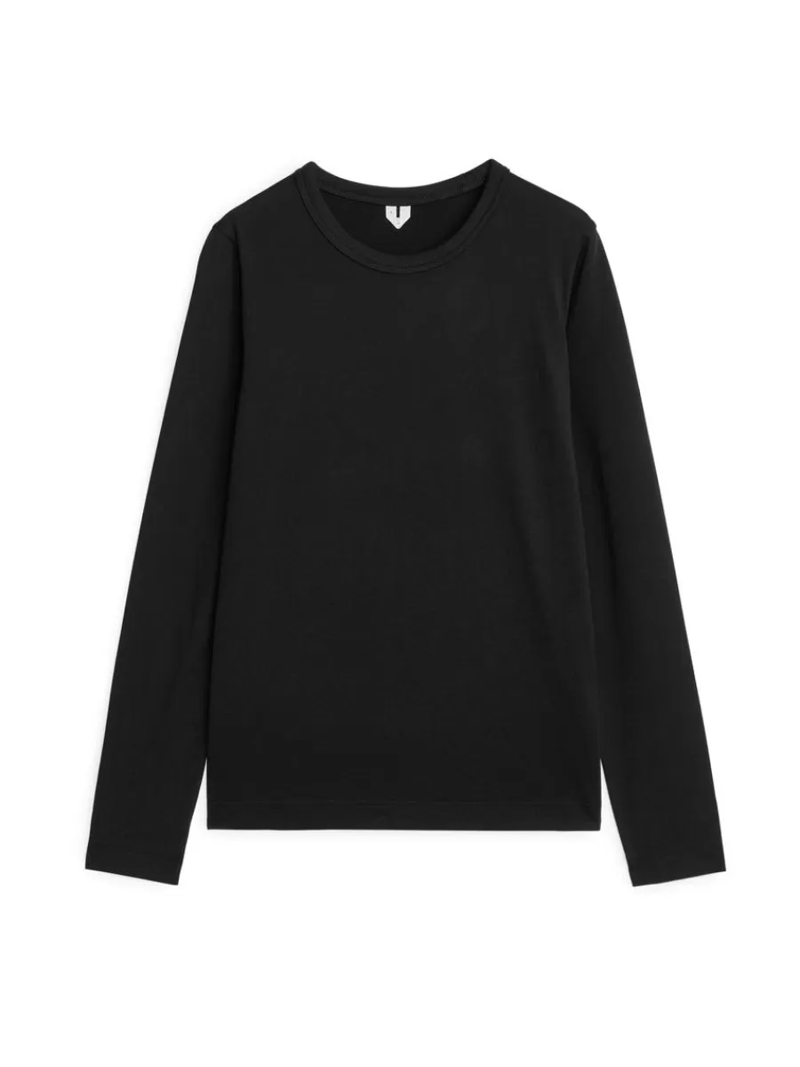Best Sale ARKET Long-Sleeved T-Shirt Black