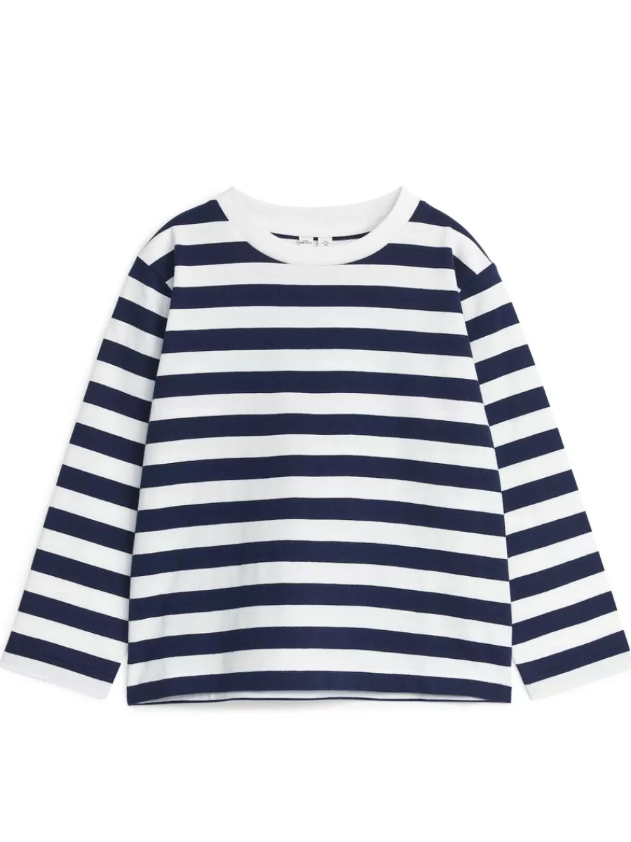 Hot ARKET Long-Sleeved T-Shirt Dark Blue