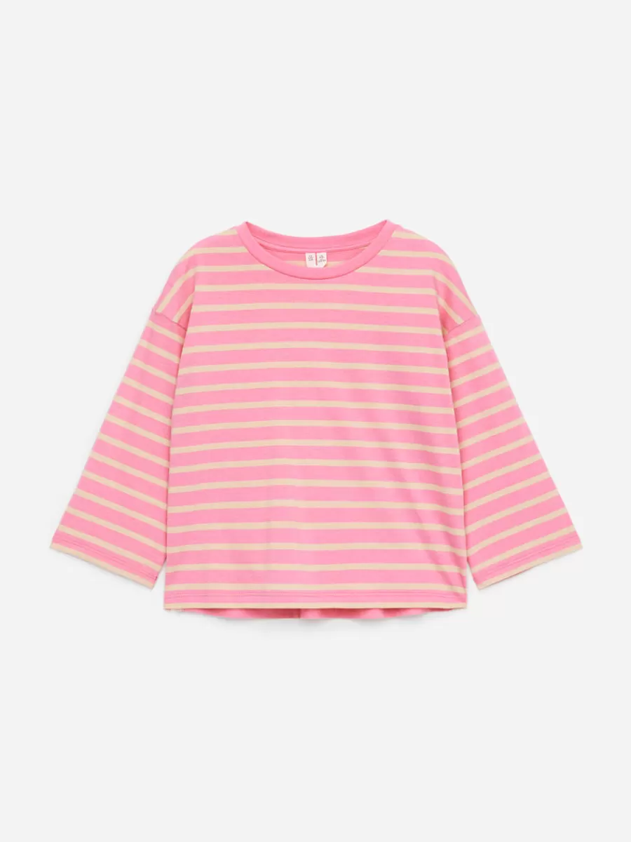 Cheap ARKET Long-Sleeved T-Shirt Pink/Beige
