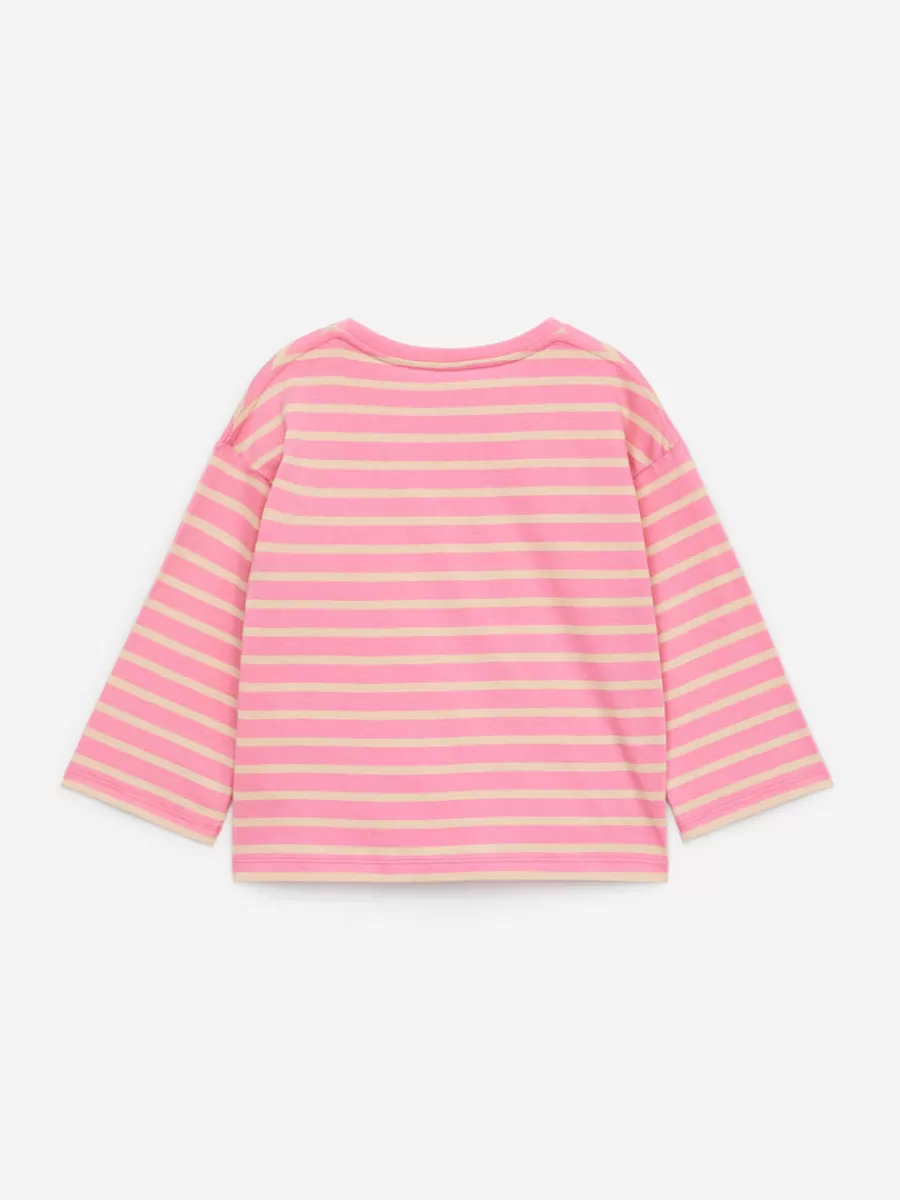 Cheap ARKET Long-Sleeved T-Shirt Pink/Beige