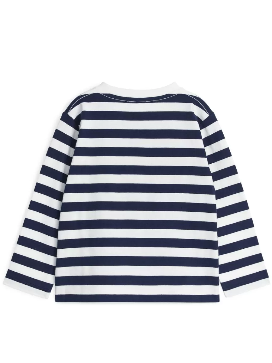 Hot ARKET Long-Sleeved T-Shirt Dark Blue