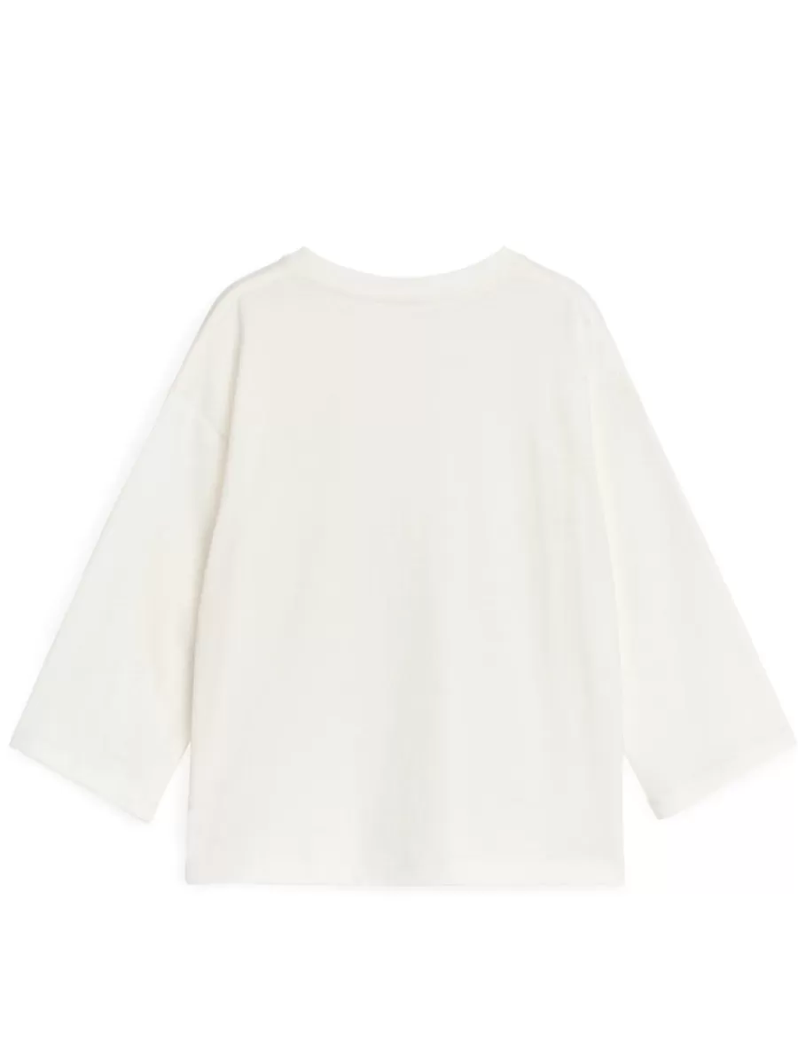 New ARKET Long-Sleeved T-Shirt Off White/Reindeer