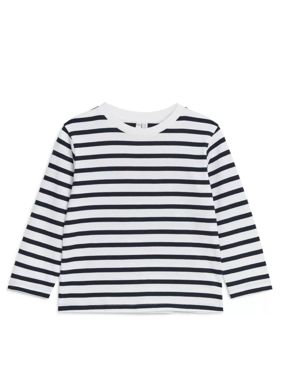 Cheap ARKET Long-Sleeved T-Shirt Set Of 2 Dark Blue/Beige