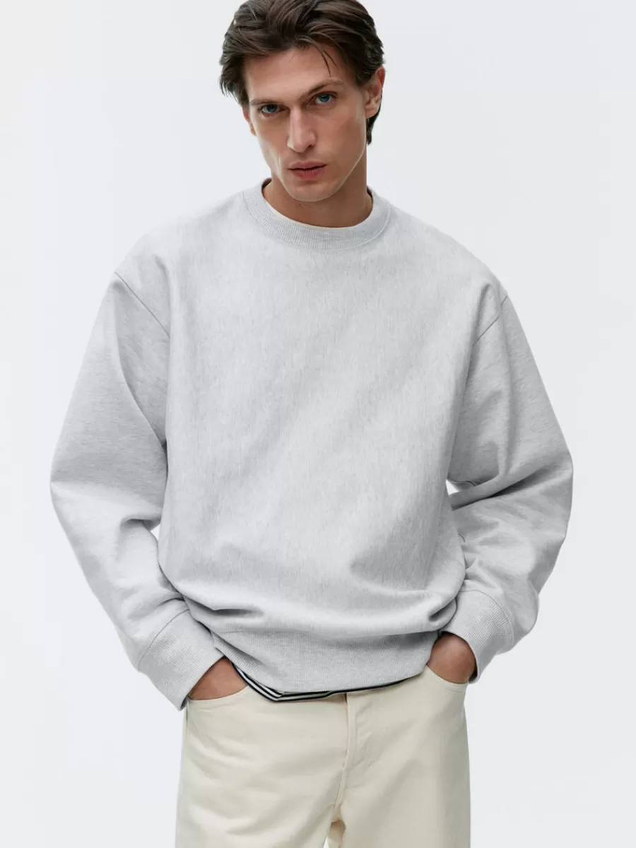 Flash Sale ARKET Loose Heavyweight Sweatshirt Light Grey
