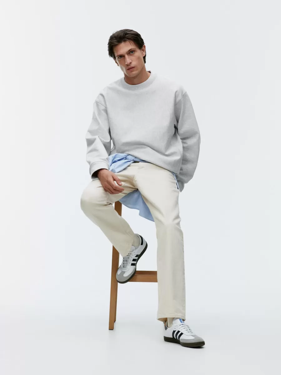 Flash Sale ARKET Loose Heavyweight Sweatshirt Light Grey