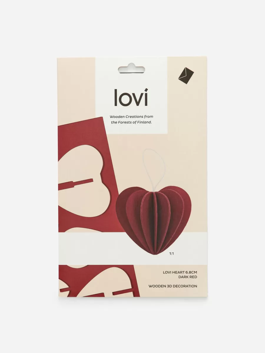 Discount ARKET Lovi Heart Decoration 7 Cm Red