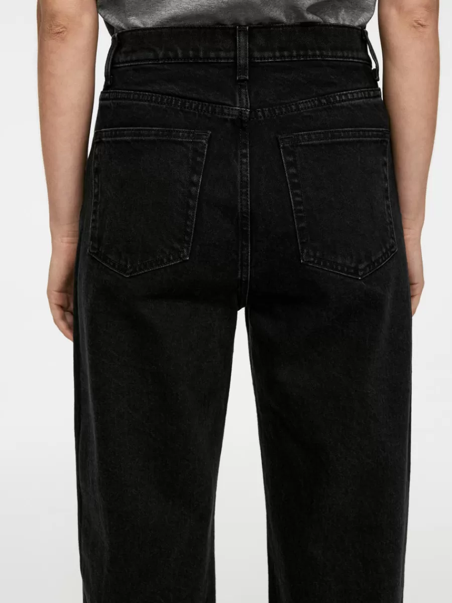 Shop ARKET LUPINE High Flared Stretch Jeans Black