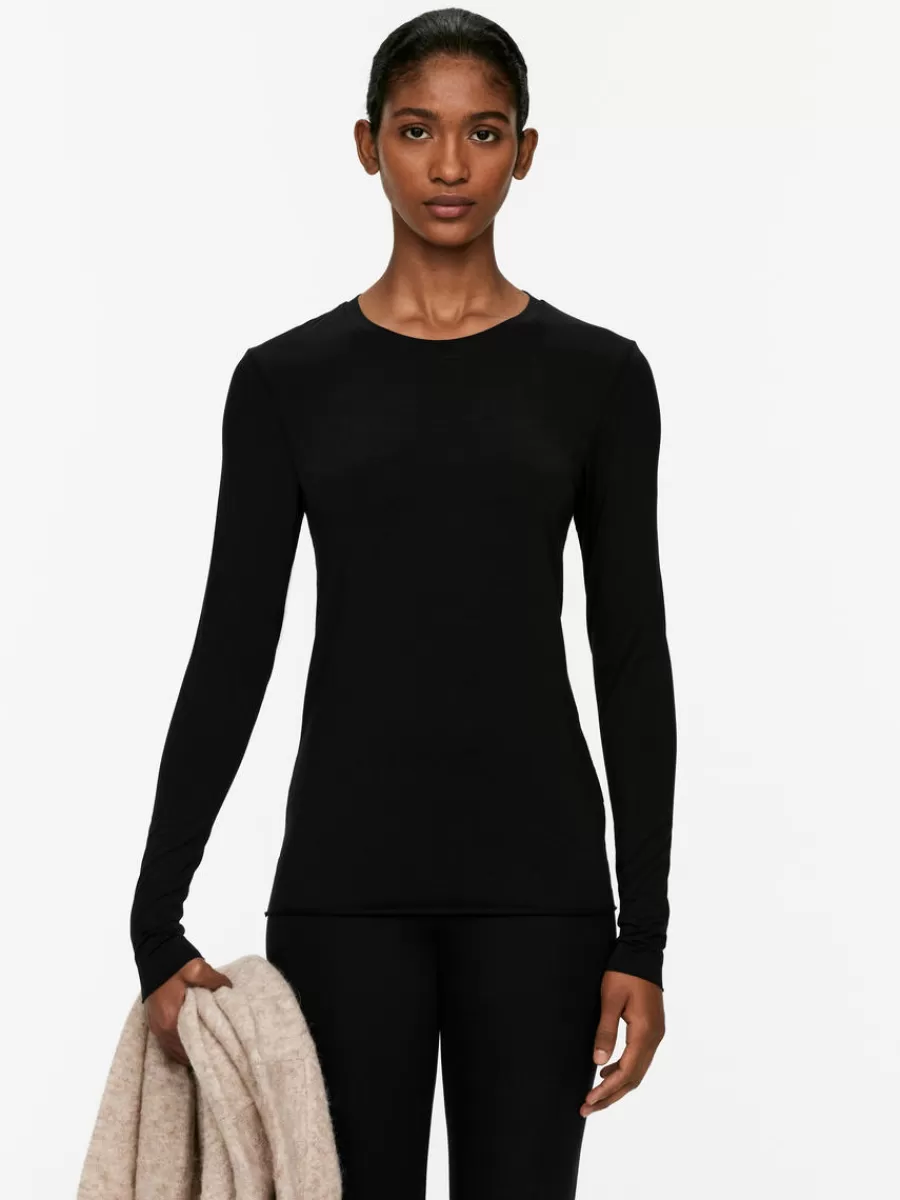 Outlet ARKET Lyocell Blend Long Sleeve Black
