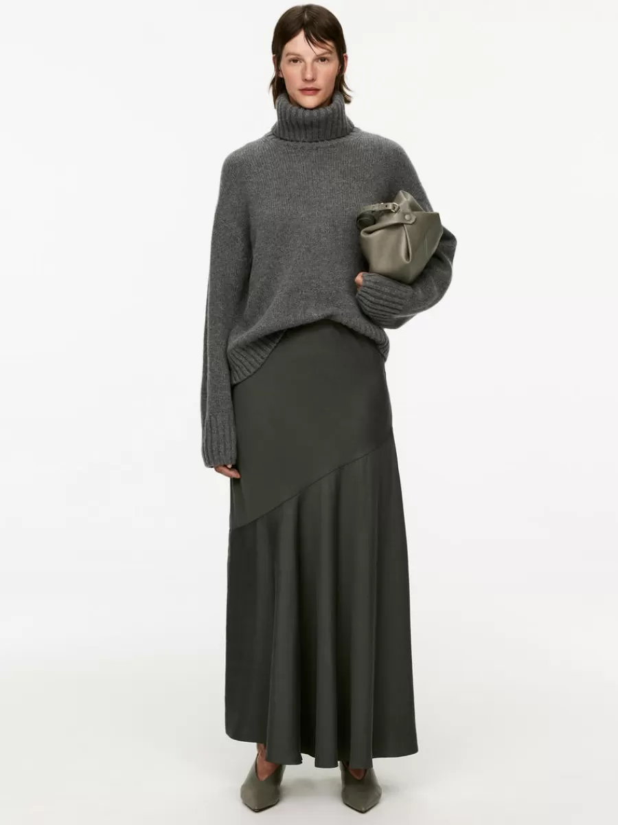 Fashion ARKET Lyocell Skirt Dark Grey