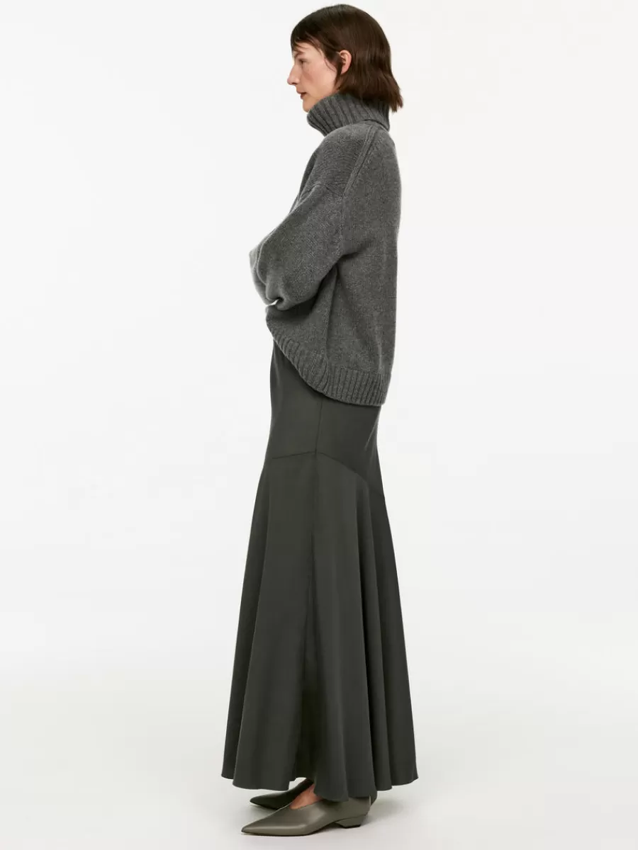 Fashion ARKET Lyocell Skirt Dark Grey