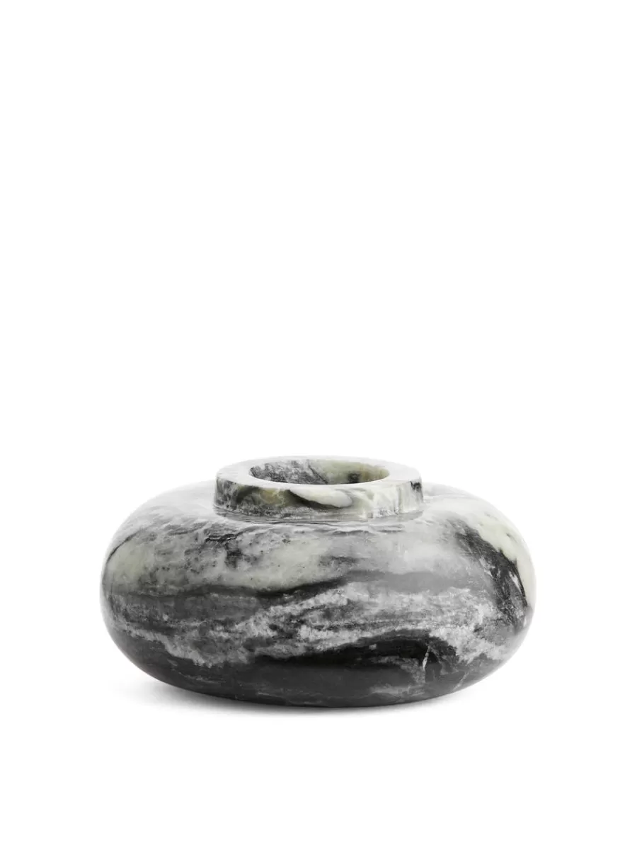Cheap ARKET Marble Candle Holder Grey