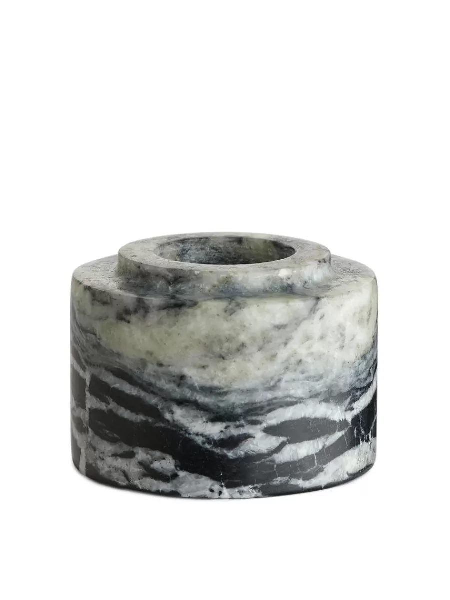 Flash Sale ARKET Marble Candle Holder Grey/Marble