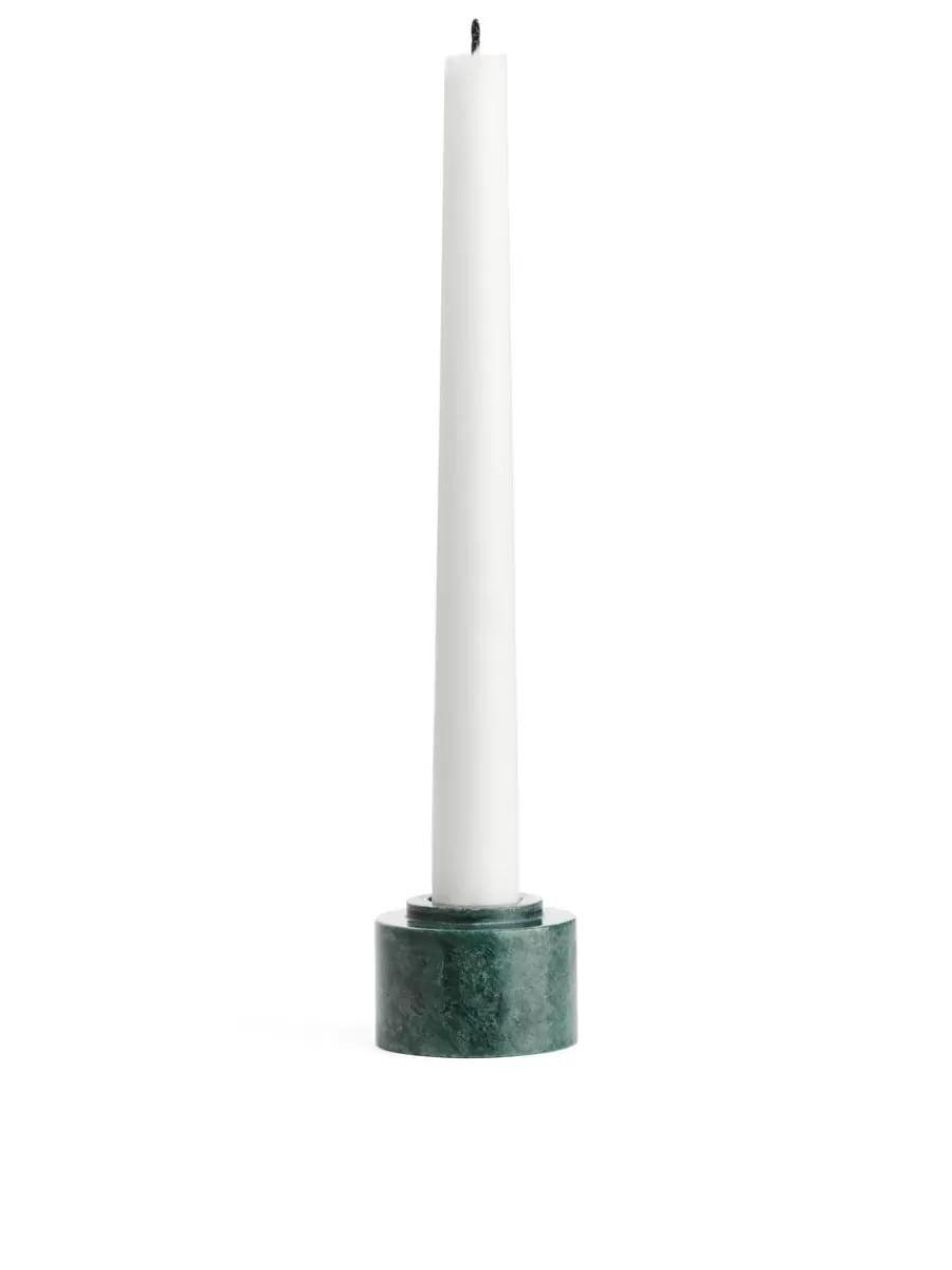 Hot ARKET Marble Candle Holder Green