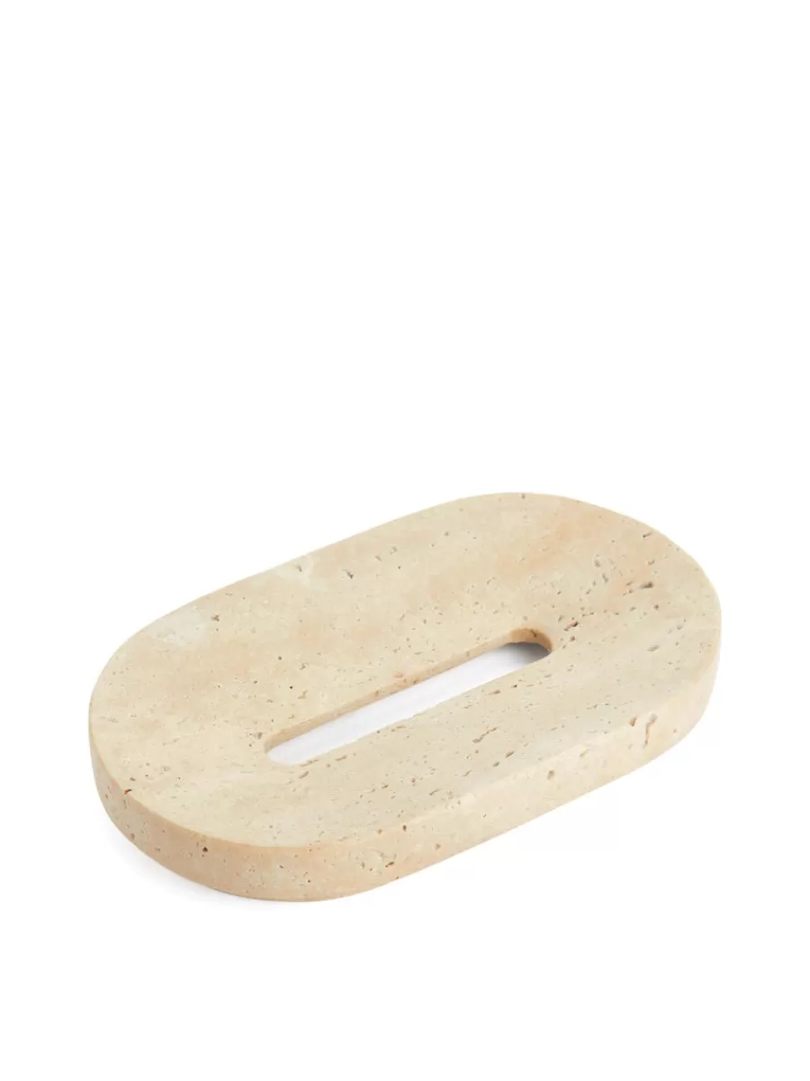 Sale ARKET Marble Soap Dish Beige