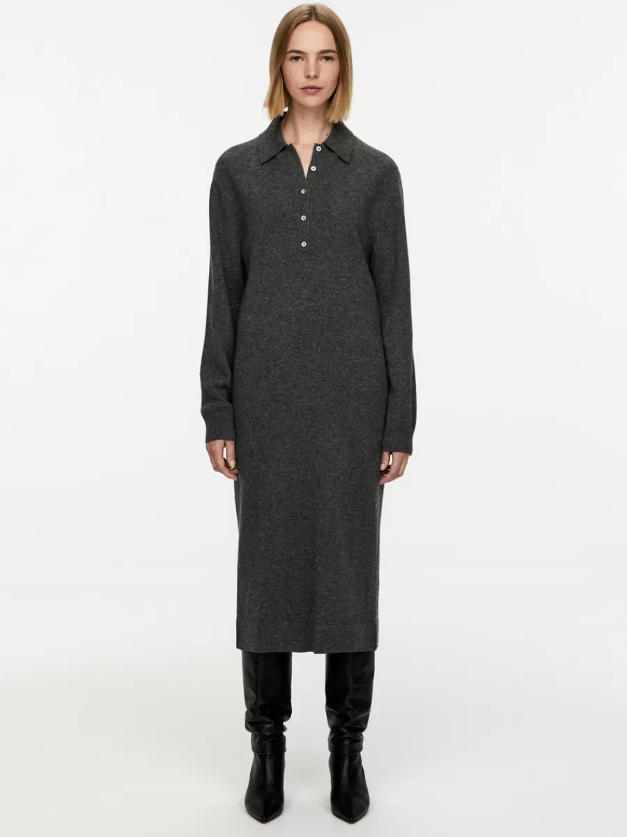 Flash Sale ARKET Maxi Wool Dress Dark Grey