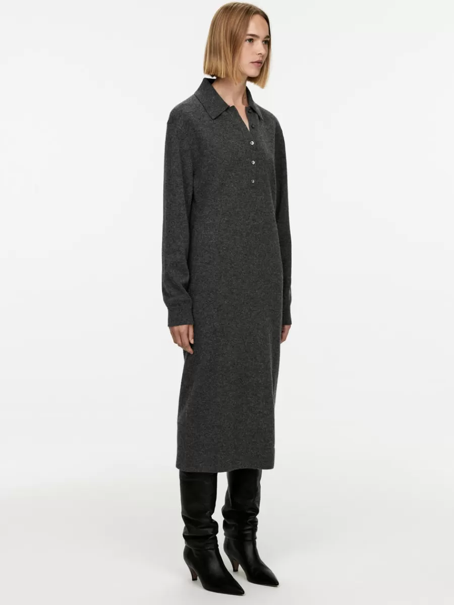 Flash Sale ARKET Maxi Wool Dress Dark Grey
