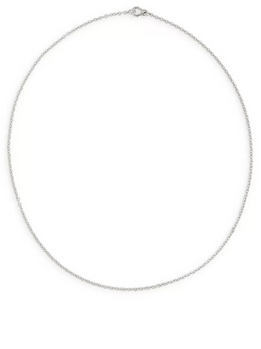 Cheap ARKET Medium Sterling Chain Necklace Silver