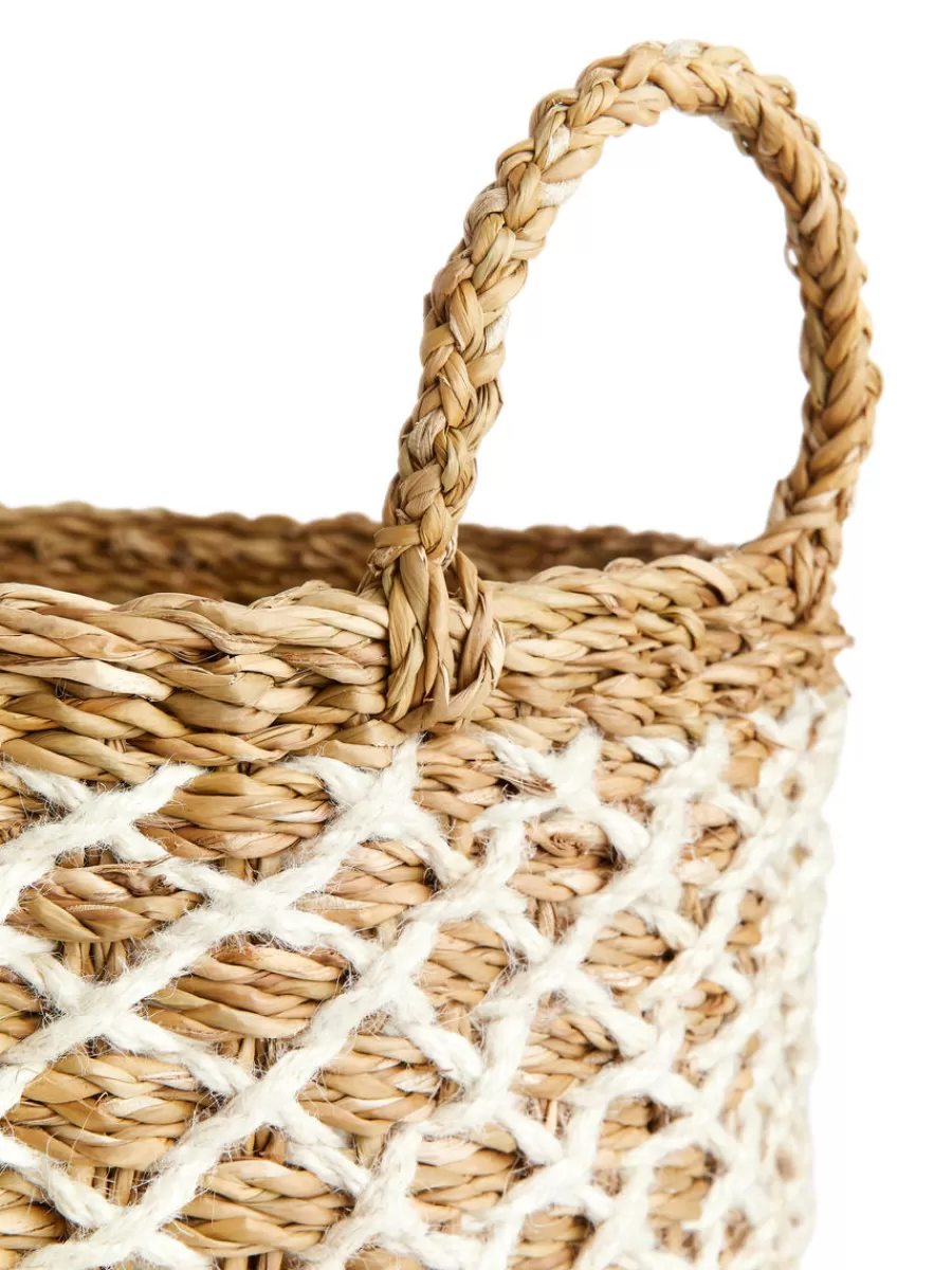 Cheap ARKET Medium Storage Basket Beige/Off White