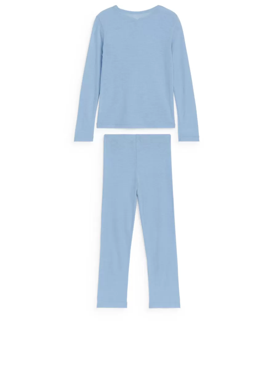 Clearance ARKET Merino Wool Set Light Blue