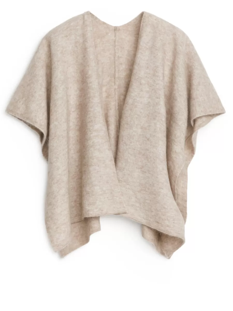 Sale ARKET Merino-Alpaca Blend Scarf Beige