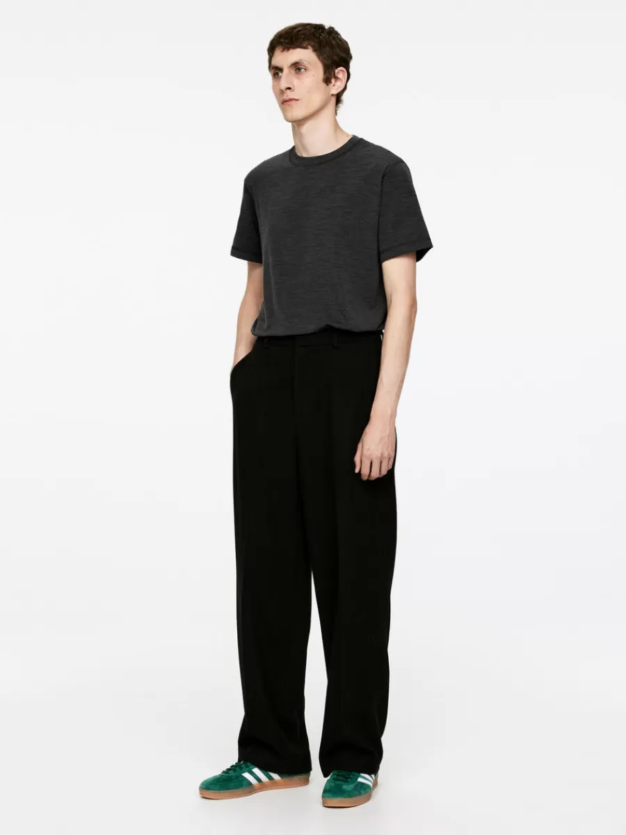 Sale ARKET Merino-Blend T-Shirt Dark Grey