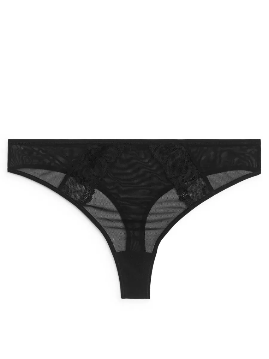 Flash Sale ARKET Mesh Thong Black
