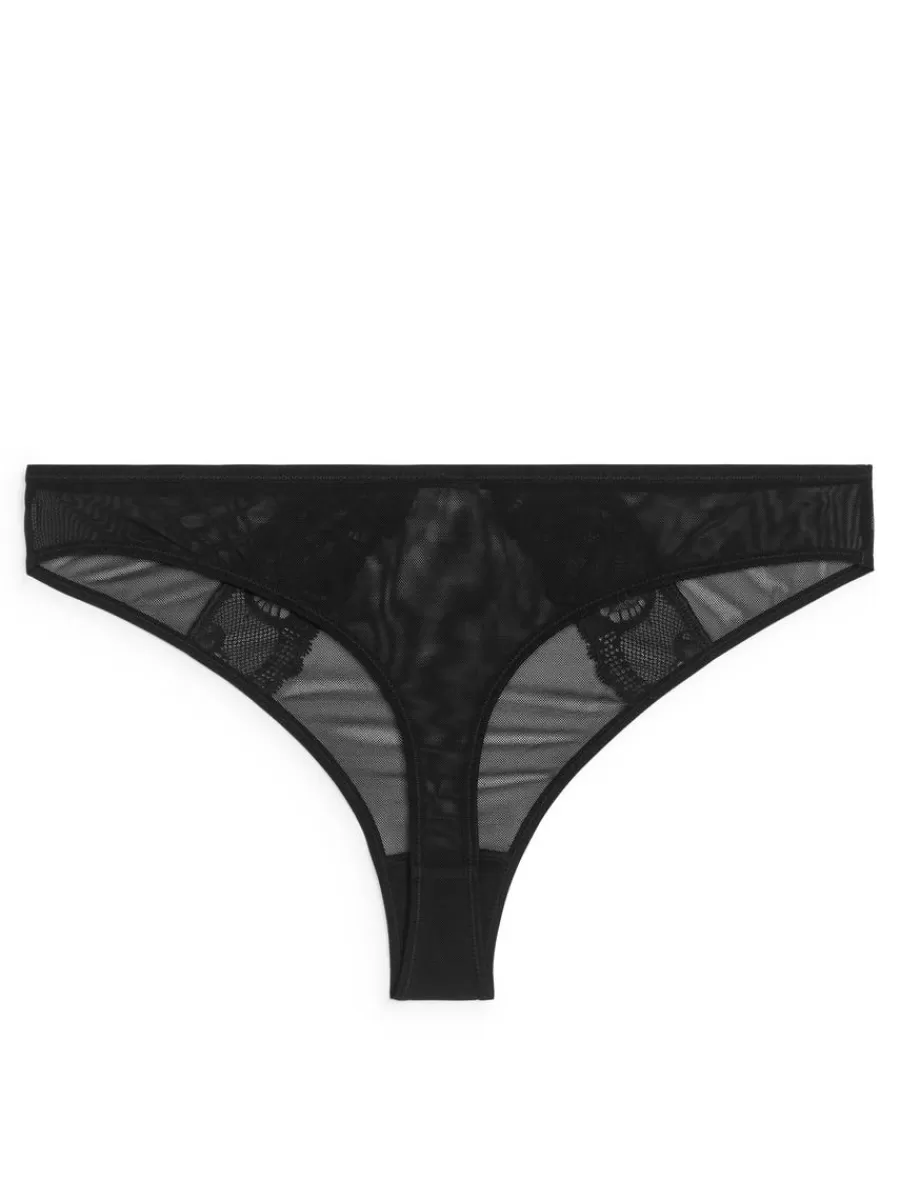 Flash Sale ARKET Mesh Thong Black