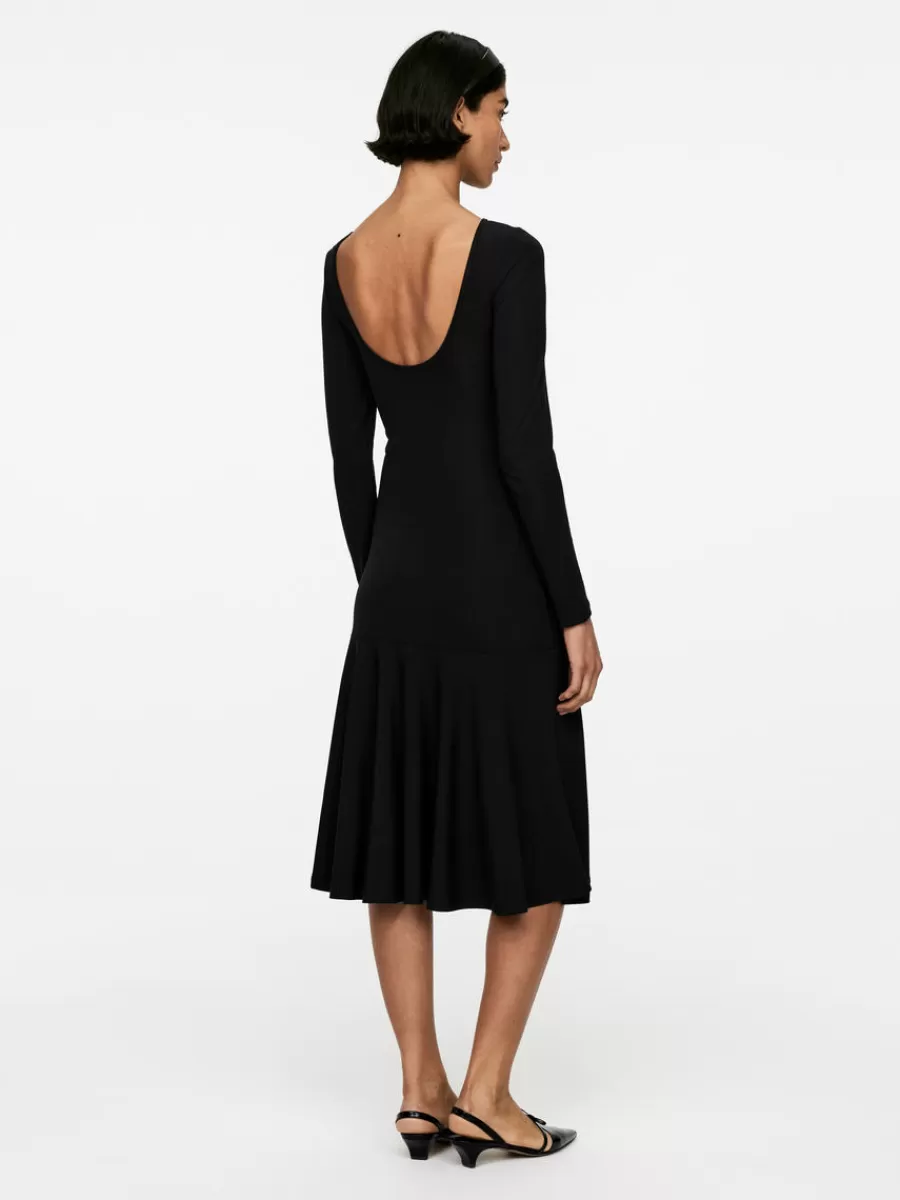 Store ARKET Midi Jersey Dress Black