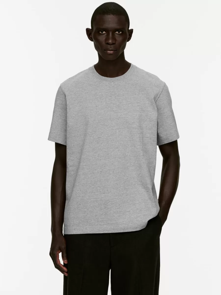 Fashion ARKET Midweight T-Shirt Light Grey Melange