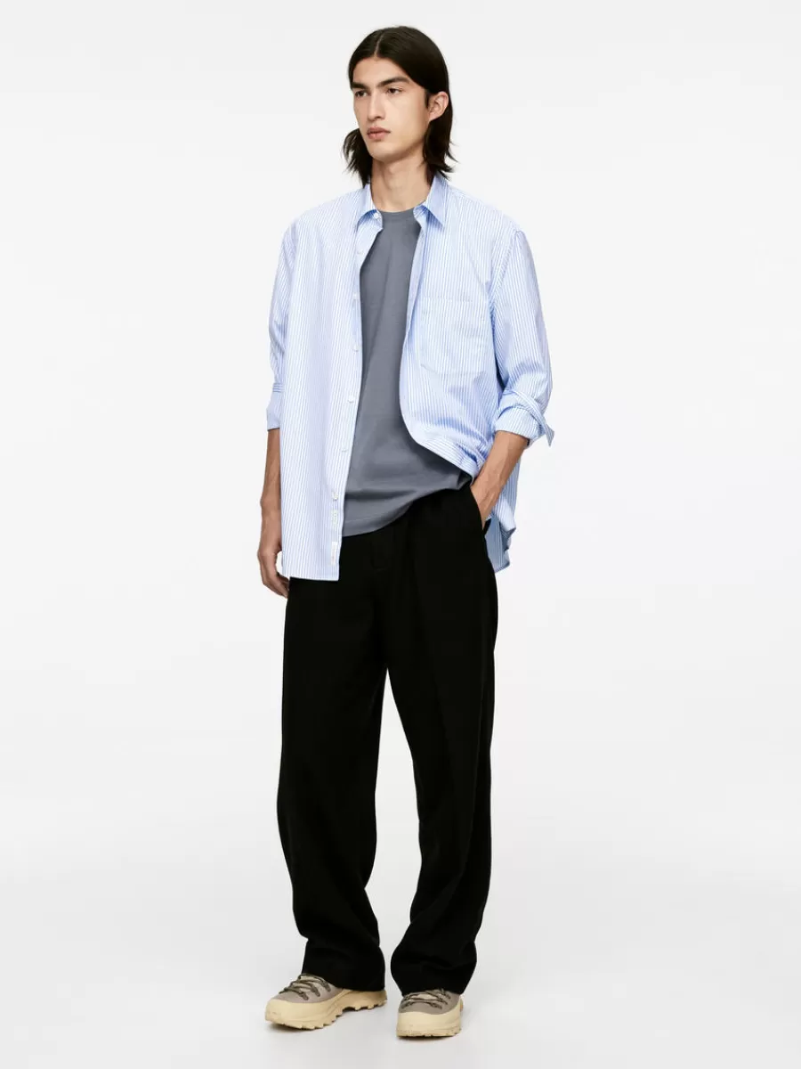 New ARKET Midweight T-Shirt Dusty Blue